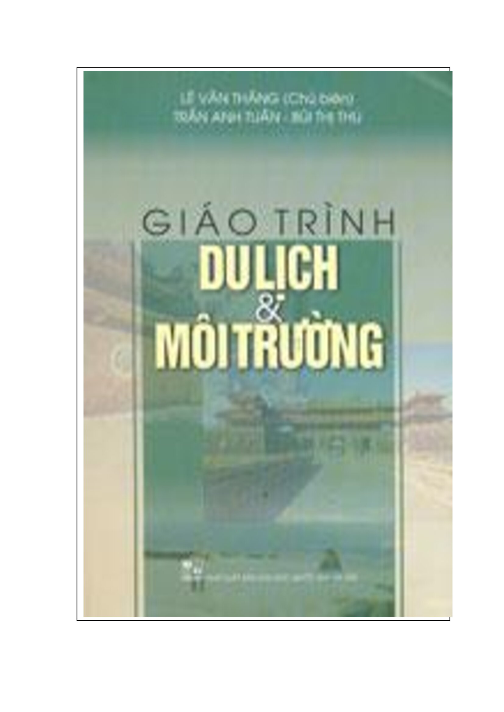 Giáo trình du lịch và môi trường