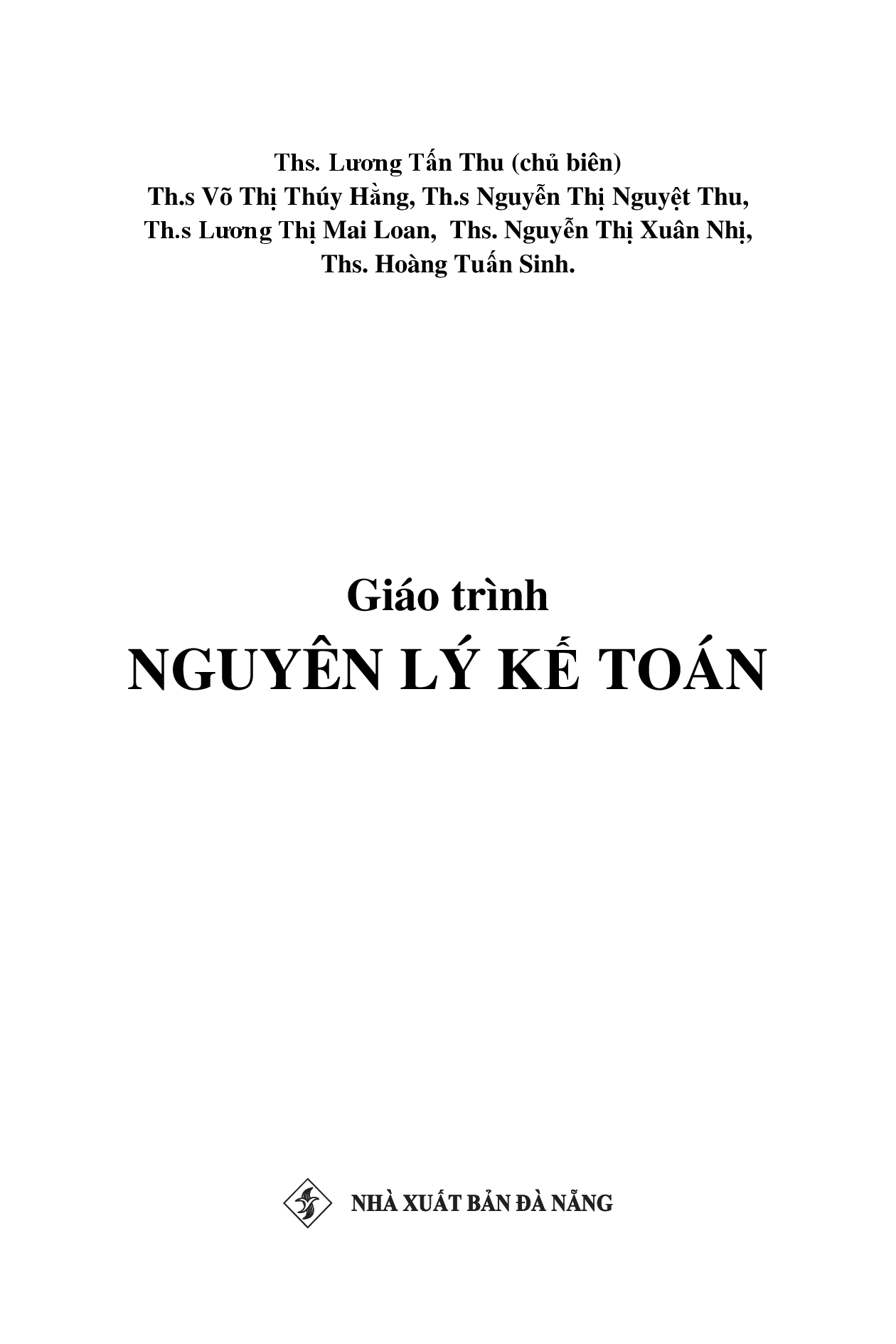 Giáo trình nguyên lý kế toán